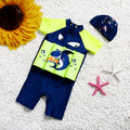 Children's buoyancy swimsuit with sun protection in Korean style patterns for swimming pool education
