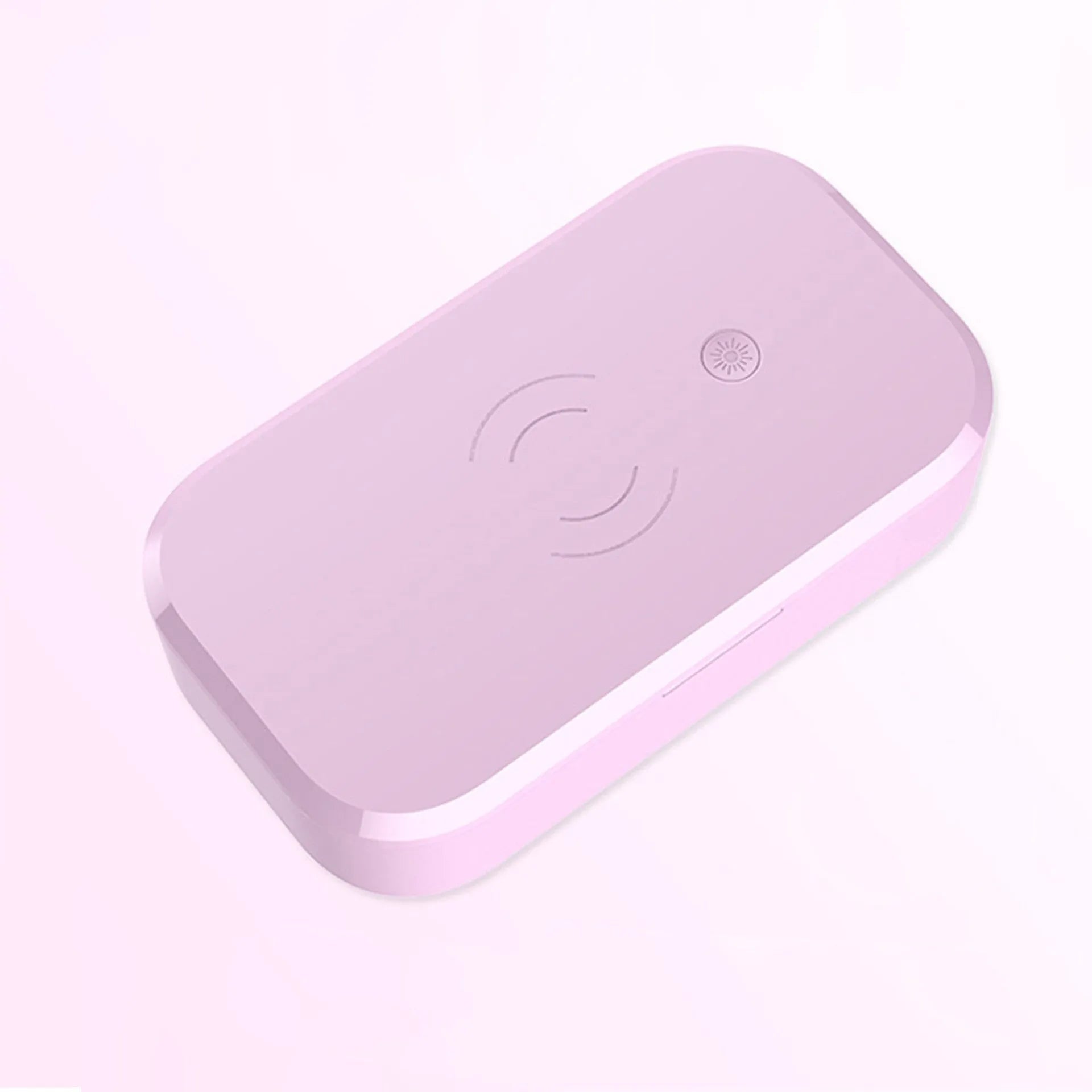 Ultraviolet disinfection box with wireless charging for nail art tools in blue, green, pink or white colour