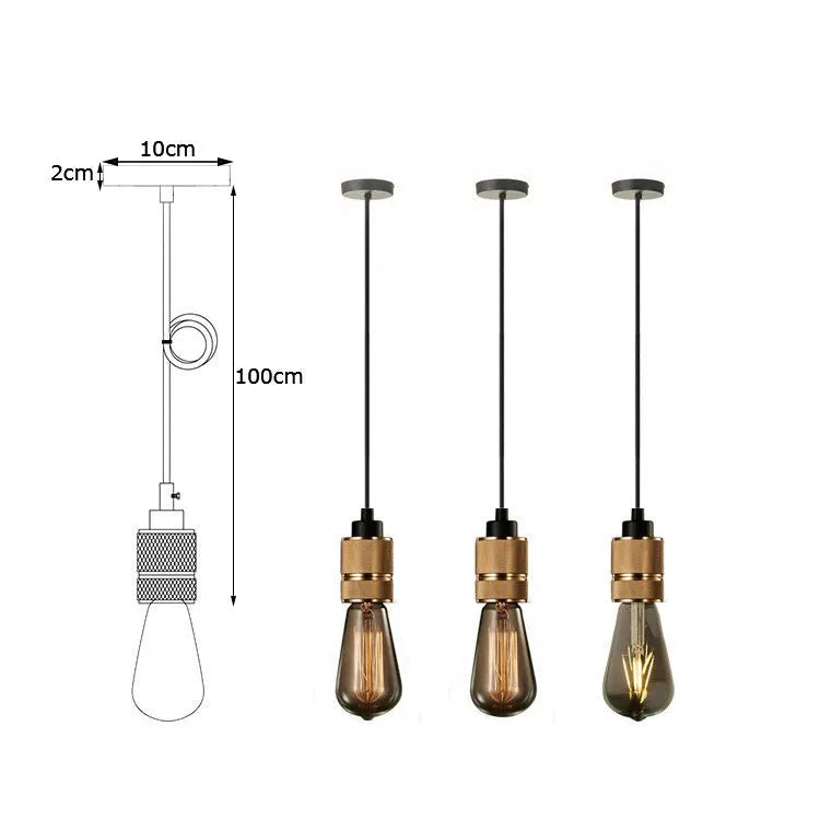 DIY decorative chandelier assembly kit with braided power cord and electroplated lamp holder in multiple colour finishes