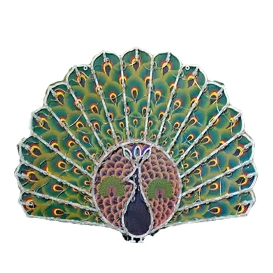 Christmas outdoor string lights with peacock, love, sunflower and star shapes