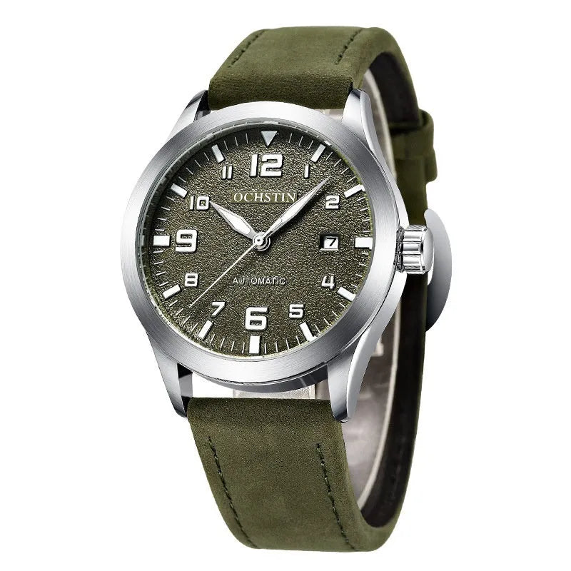 Men's retro automatic mechanical watch with business styling and multiple colour options
