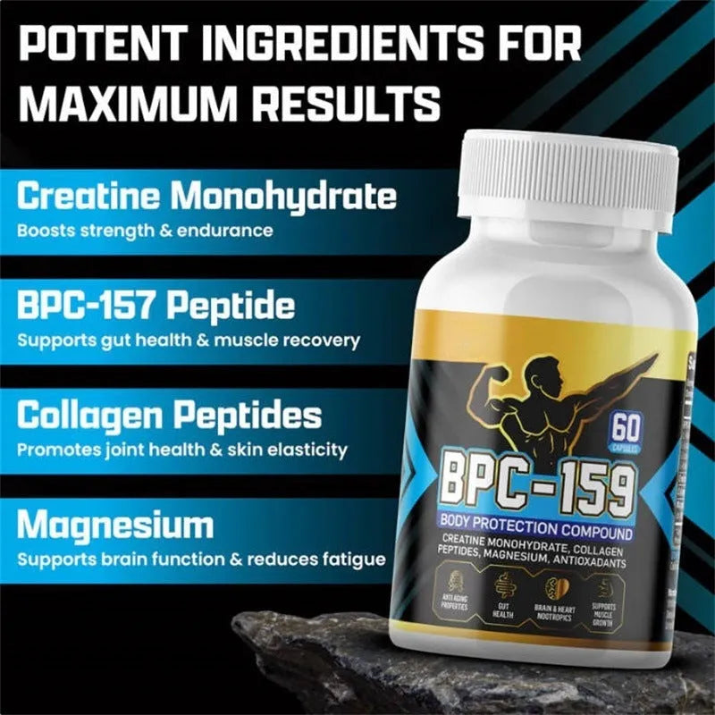 Bottle of dietary supplement capsules for general wellness support