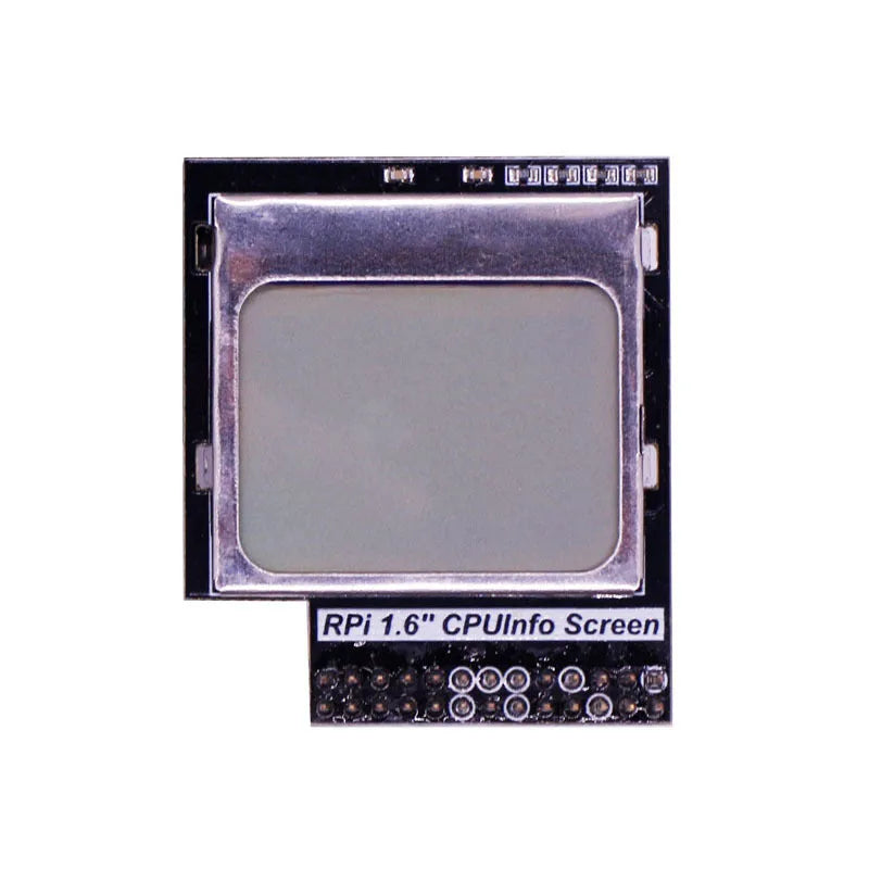 Raspberry Pi 1.6 inch LCD display screen with backlight switch for monitoring CPU information