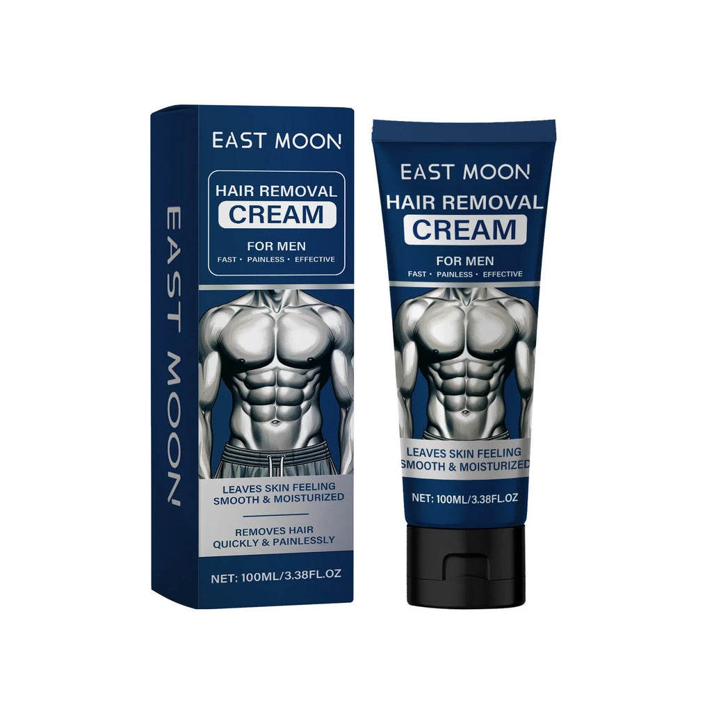 100ml tube of men's depilatory cream for beard, lip, armpit, hand and leg hair removal