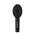 Handheld cordless scalp massager device in KD3802 Black colour with a charging cable.