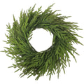 PE Feel plastic front door garland with American country style decoration in various leaf counts