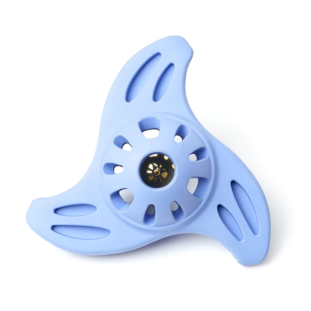 Blue or purple Boomerang Molar bite-resistant dog toy for medium and large breed dogs