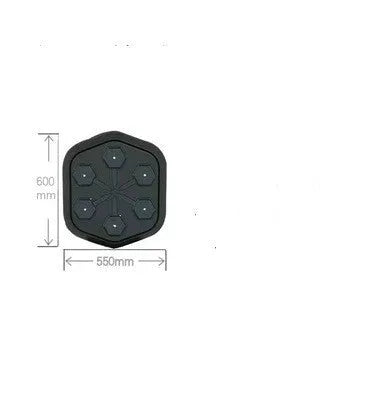 Black smart music boxing machine with Bluetooth connection and included boxing gloves for fitness training