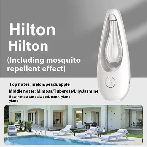 Ultrasonic aroma diffuser with mosquito repellent function in six fragrance options