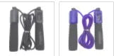 Adjustable 3-metre skipping rope with foam PVC handles in multiple colour options