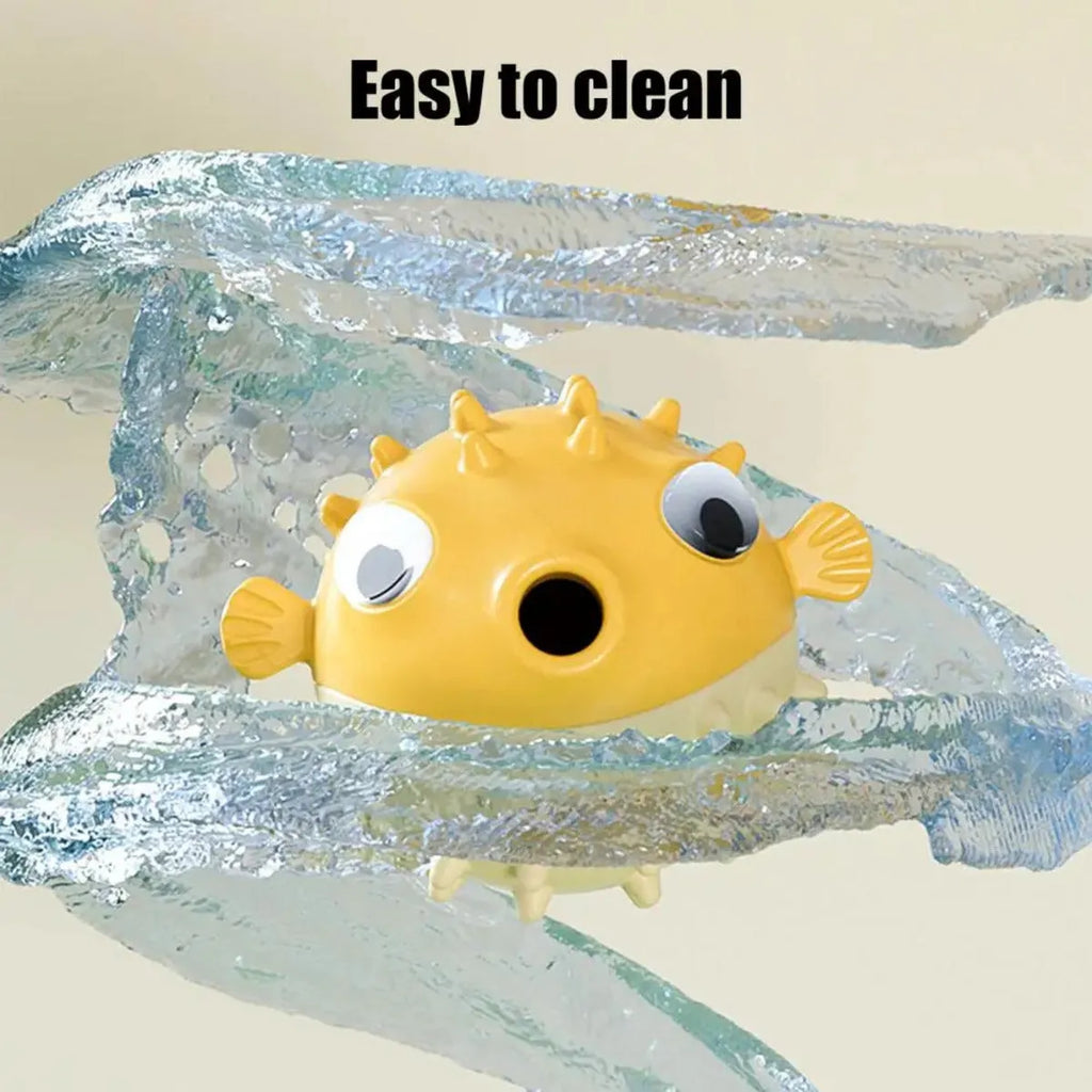Yellow fish-shaped dog chew toy for aggressive chewers with textured surface