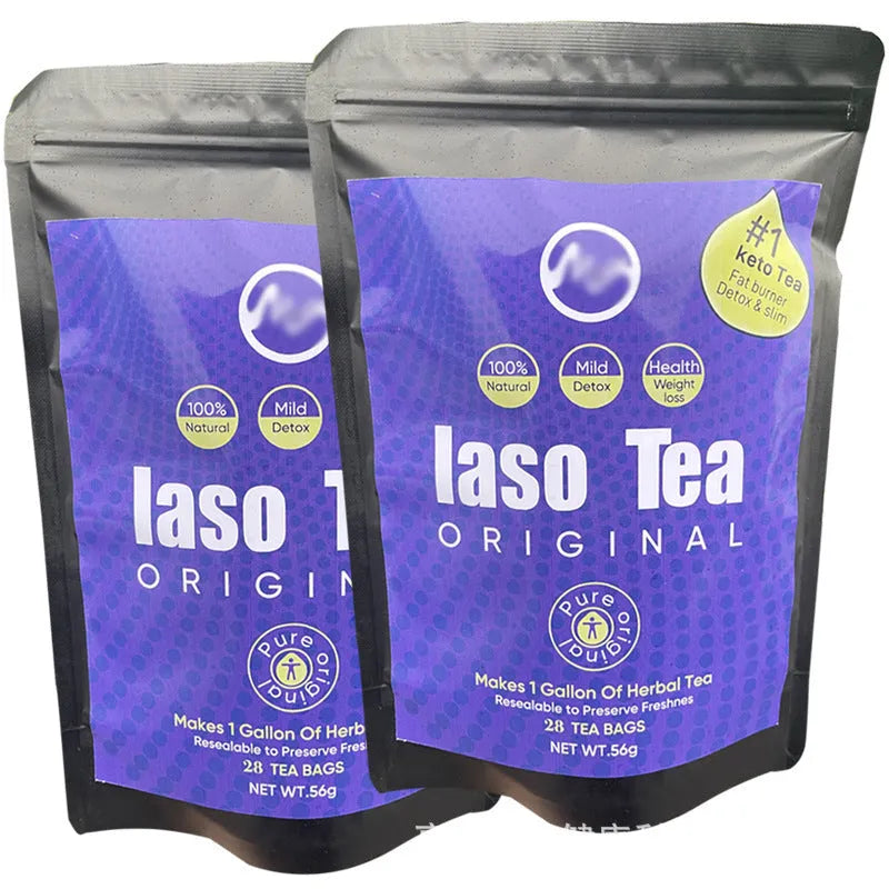 Single bag of instant slimming tea with sugar-free label and cold soaking preparation method