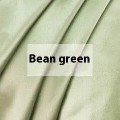 Solid colour double-sided silk duvet cover in bright brown, showing smooth texture and neat corner.