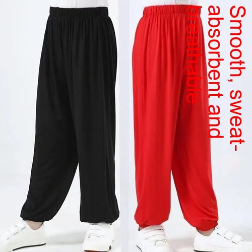 Children's high elasticity Sanda practice pants in Lycra fabric with spandex lining