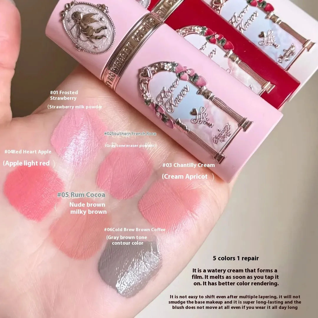 Strawberry Cupid Series Liquid Blush bottle in one of six available colour variants