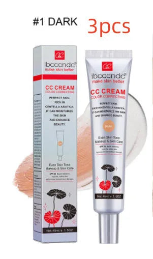 Erborian Centella Asiatica CC cream tube in dark and light shades, a colour correcting moisturising makeup primer.