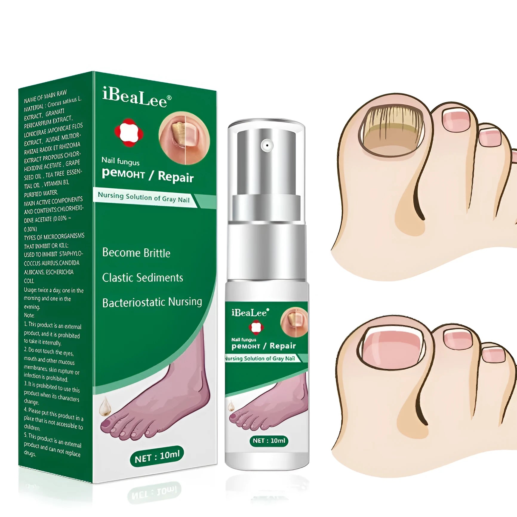 Jiagou 10ml whitening antimicrobial foot treatment liquid bottle