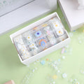 Transparent adhesive tape with midsummer daisy cartoon design on 5 rolls showing 1.5cm width