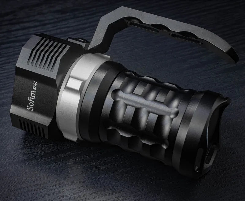 Aluminium alloy diving flashlight torch with waterproof design for outdoor and underwater use