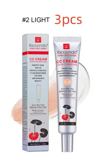 Erborian Centella Asiatica CC cream tube in dark and light shades, a colour correcting moisturising makeup primer.