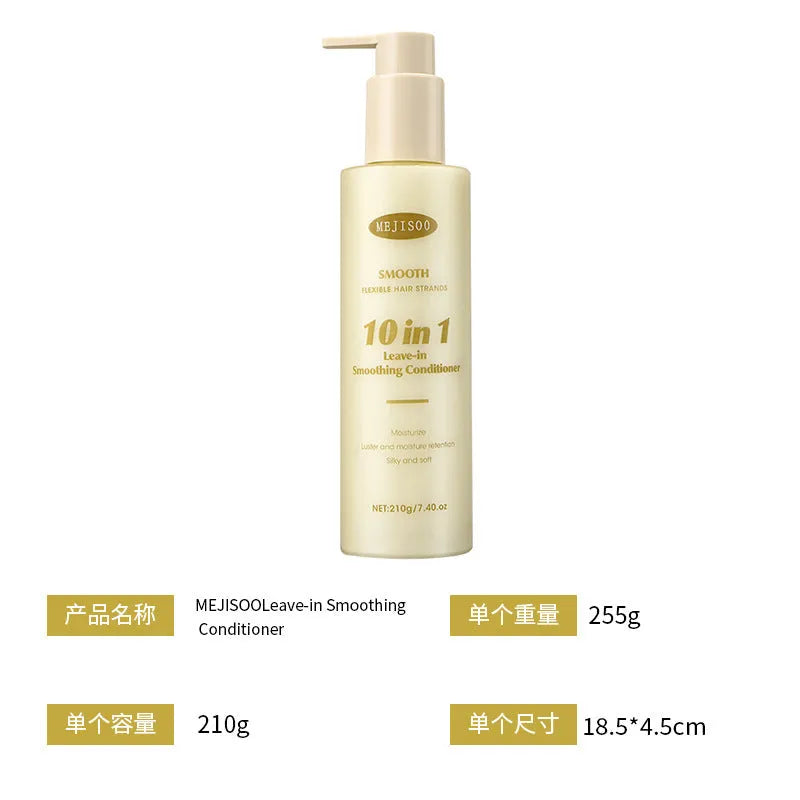 Soft 10-in-1 Wash-free Hair Conditioner bottle with 210g net content for women's hair treatment