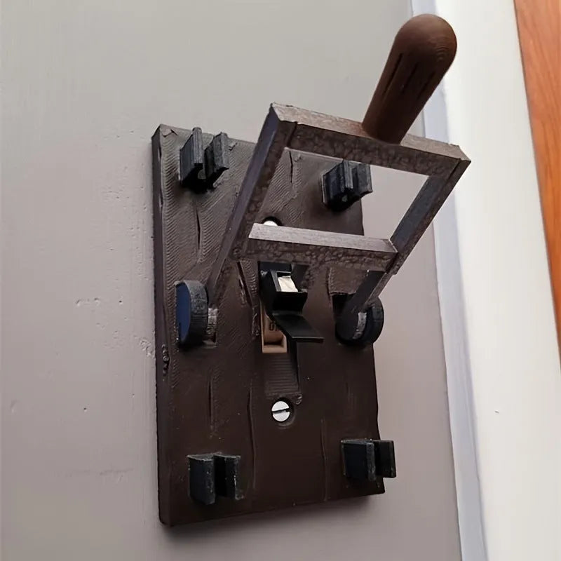 Retro decorative mechanical switch plate with American standard fitting for holiday decoration
