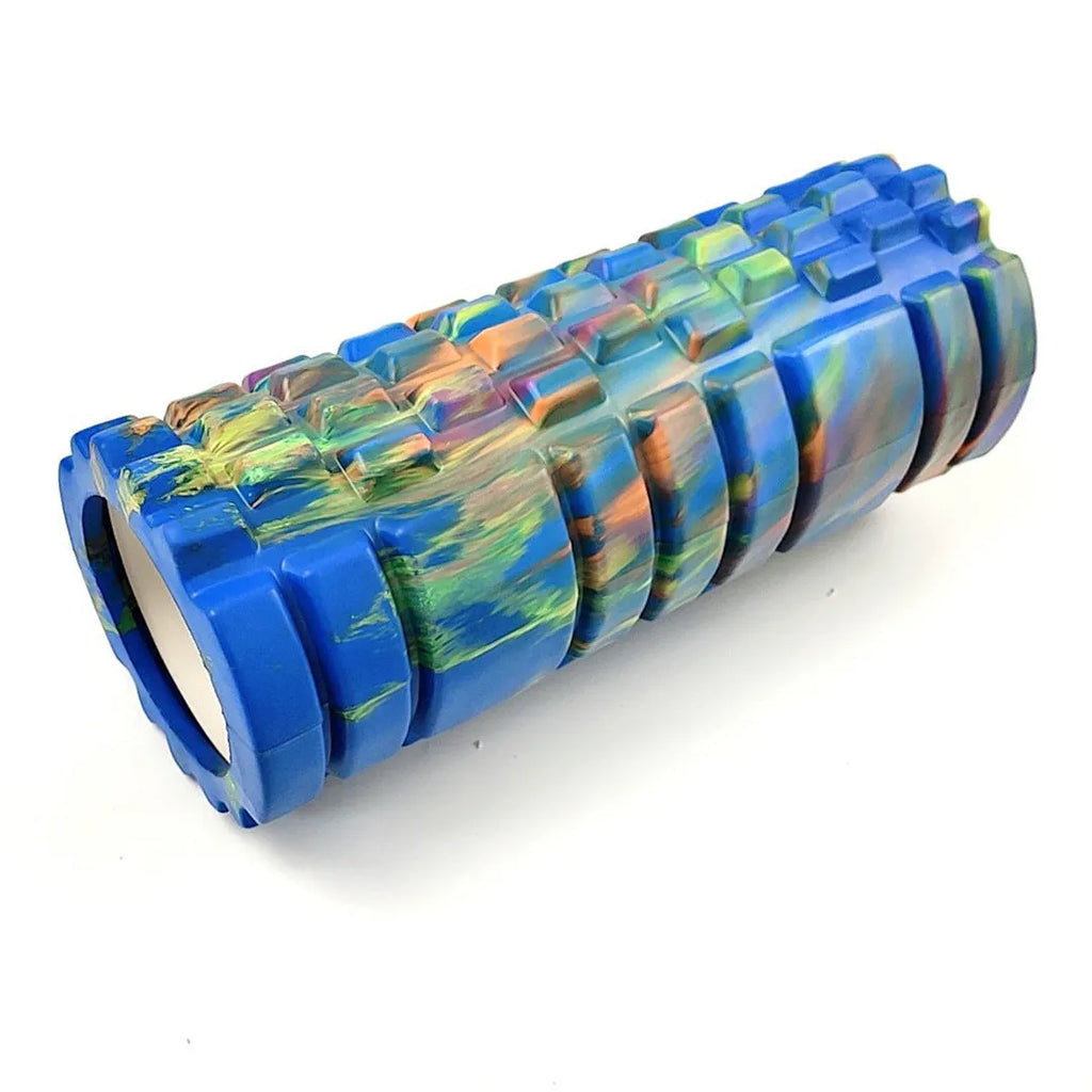 33cm camouflage pattern foam roller in EVA foam with cylindrical shape for fitness and massage