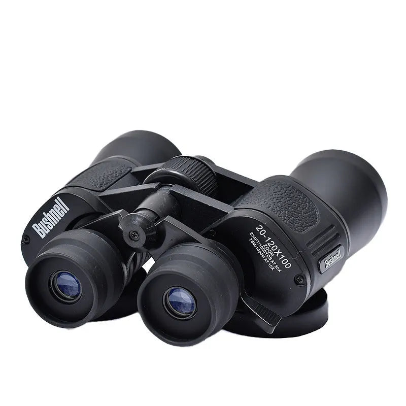 Binocular telescope with continuous zoom 20-120x magnification and 100mm objective lens for outdoor observation