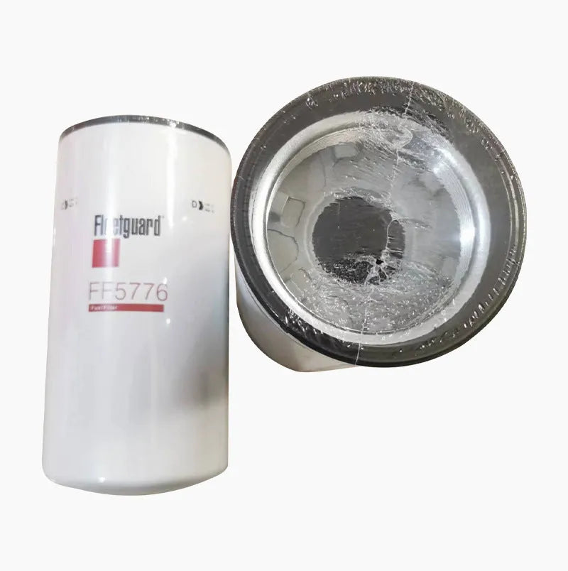 Red folding vacuum filter element made of glass fiber with 32mm inlet for oil impurity removal