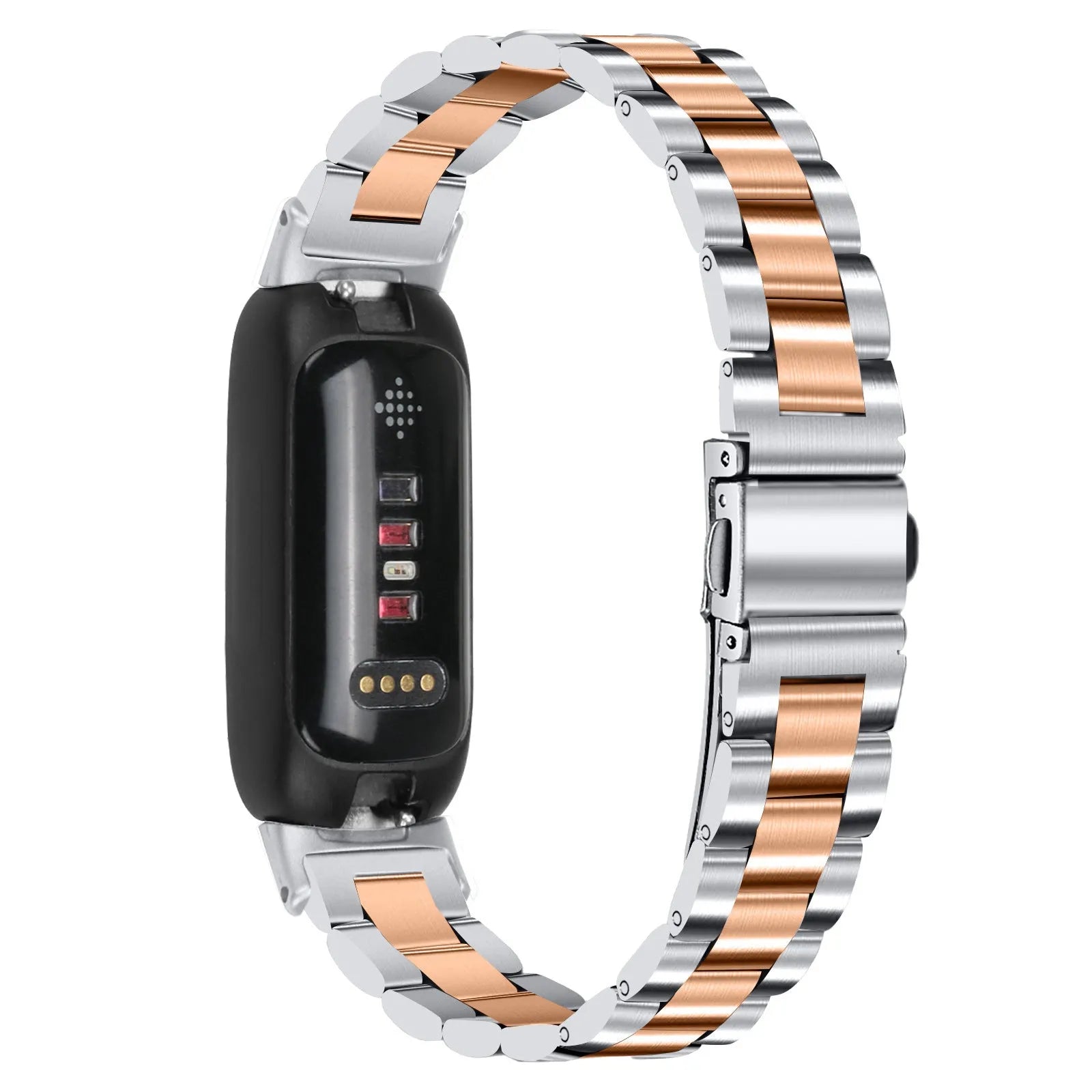 Inspire 3 stainless steel watch strap with three-bead adjustable clasp in multiple colour options