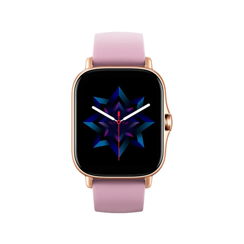 GT20 smartwatch with alloy case, silicone strap, and 1.75-inch screen displaying heart rate data