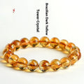 Natural citrine Asestelle bracelet handmade gemstone jewellery Brazilian yellow violent yellow stones