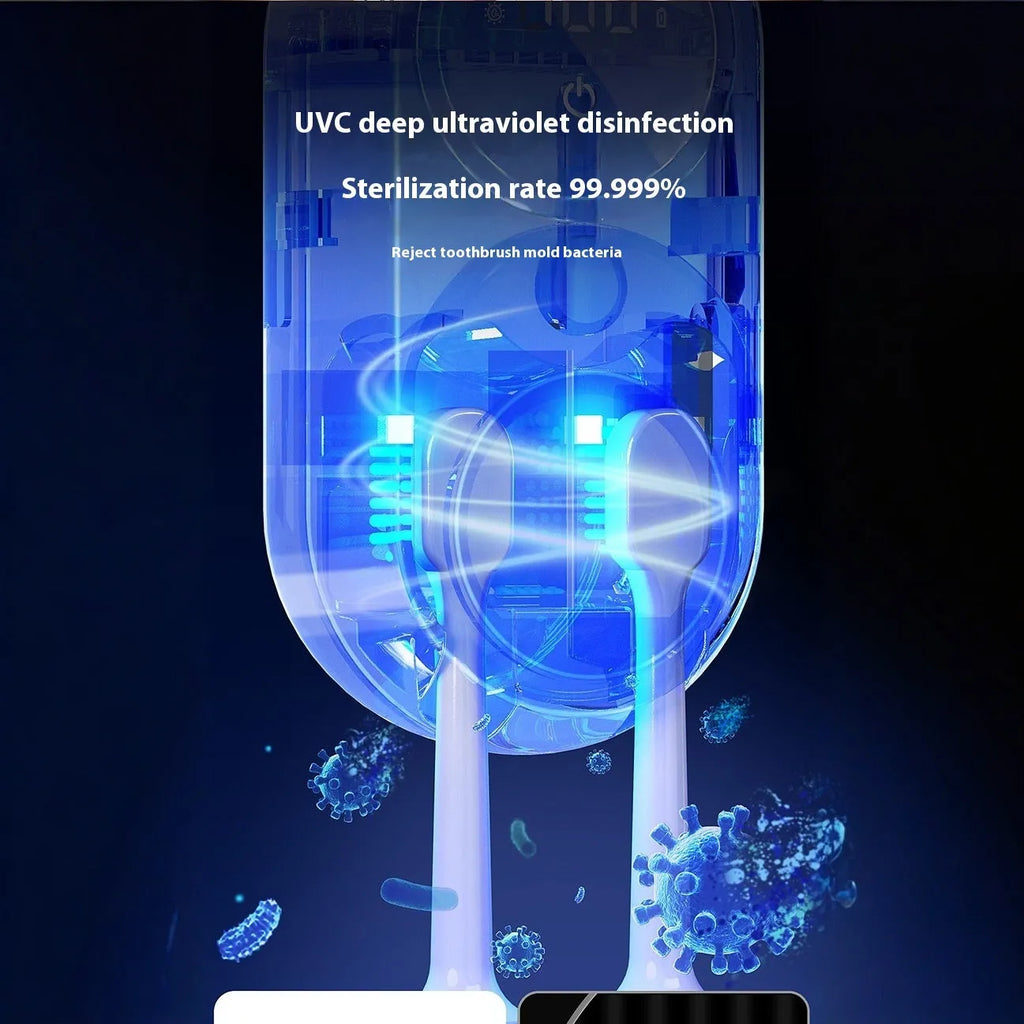 White electric wall-mounted drying rack with UV sterilisation function
