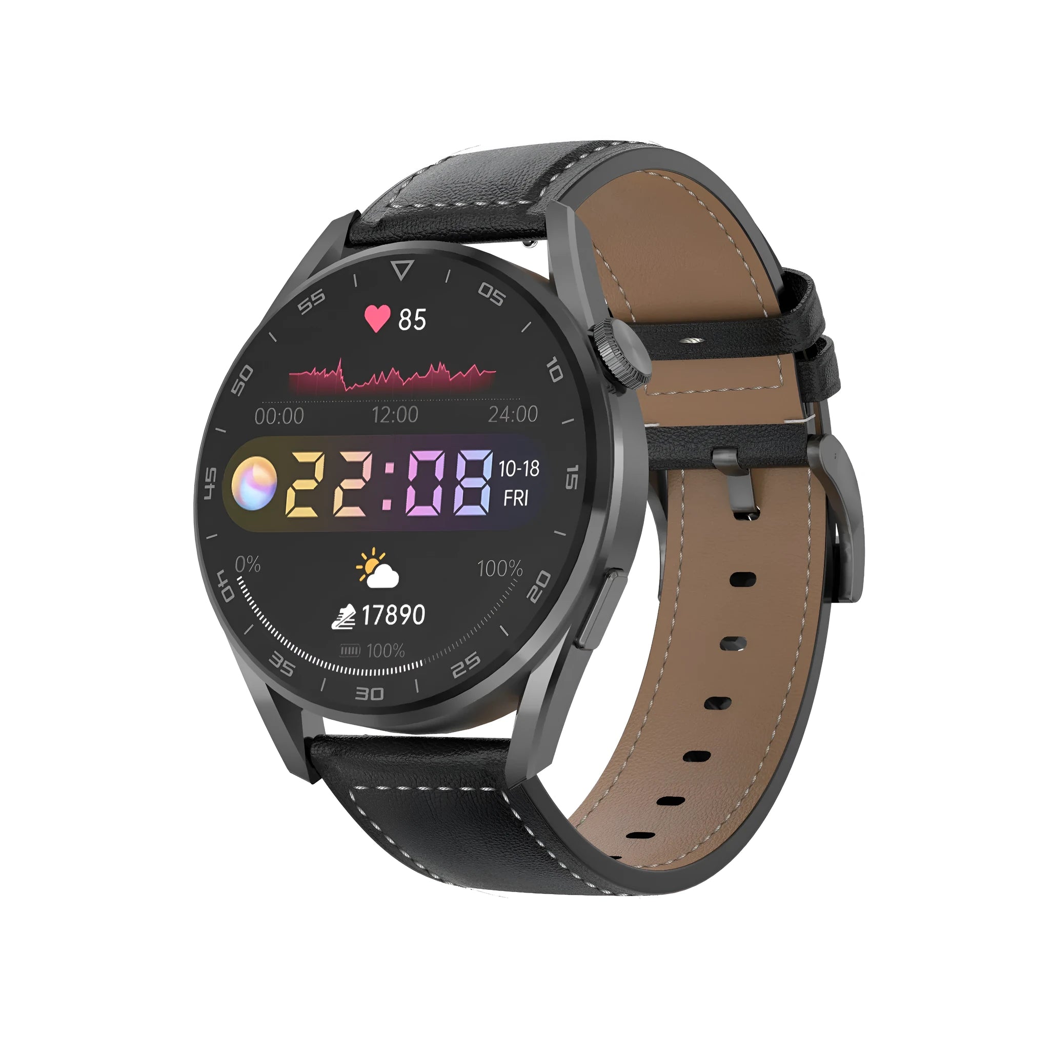 Smart watch with Bluetooth calling and scan code support on metal wristband