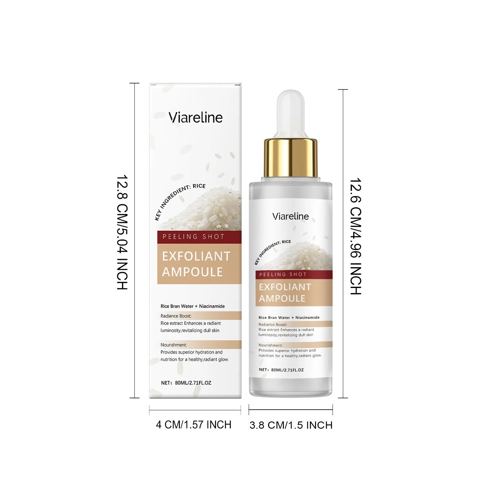 80ml bottle of cleansing and nourishing facial liquid with hyaluronic acid and salicylic acid.