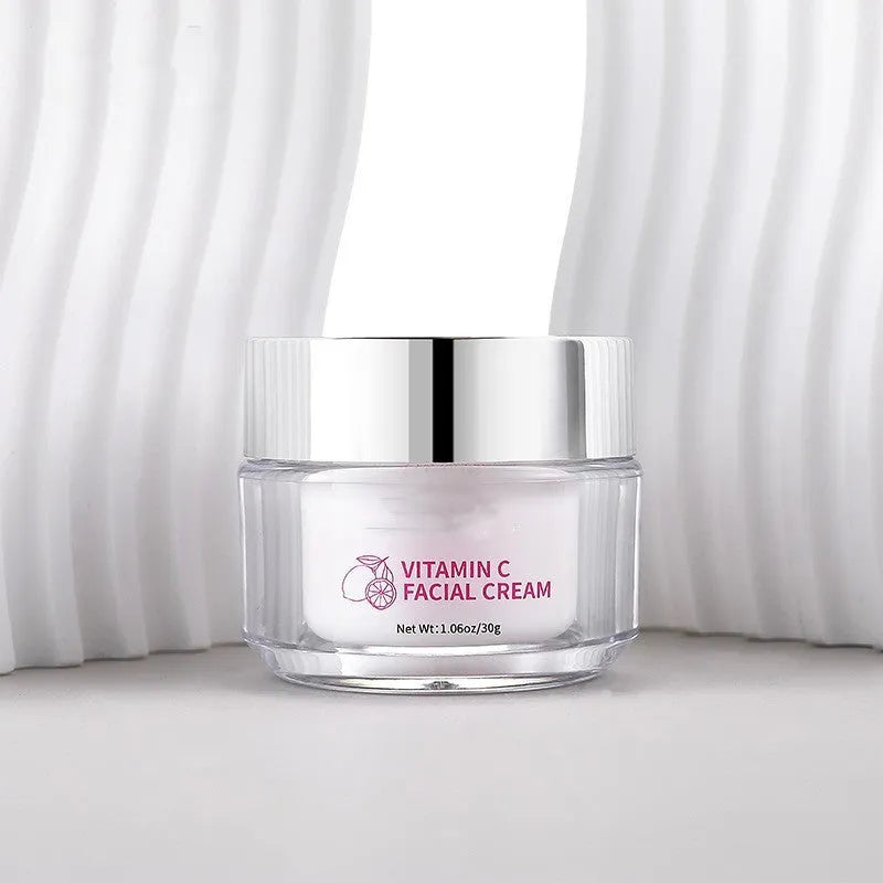 30g Vitamin C face cream in compact jar for universal skin types