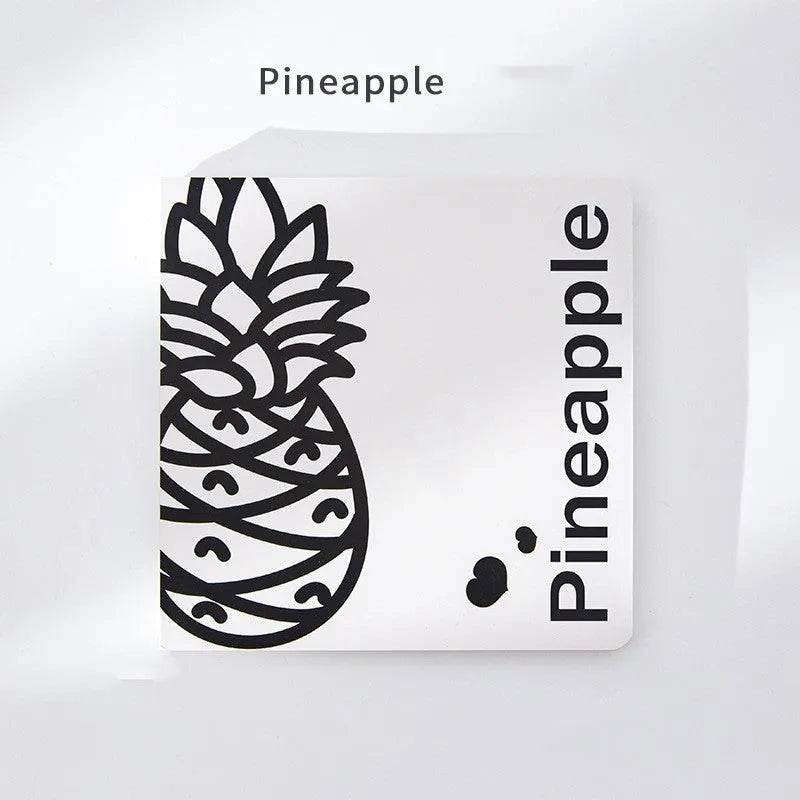 Square 14.5cm notebook with embossed fruit cover design and 80g thickened paper pages