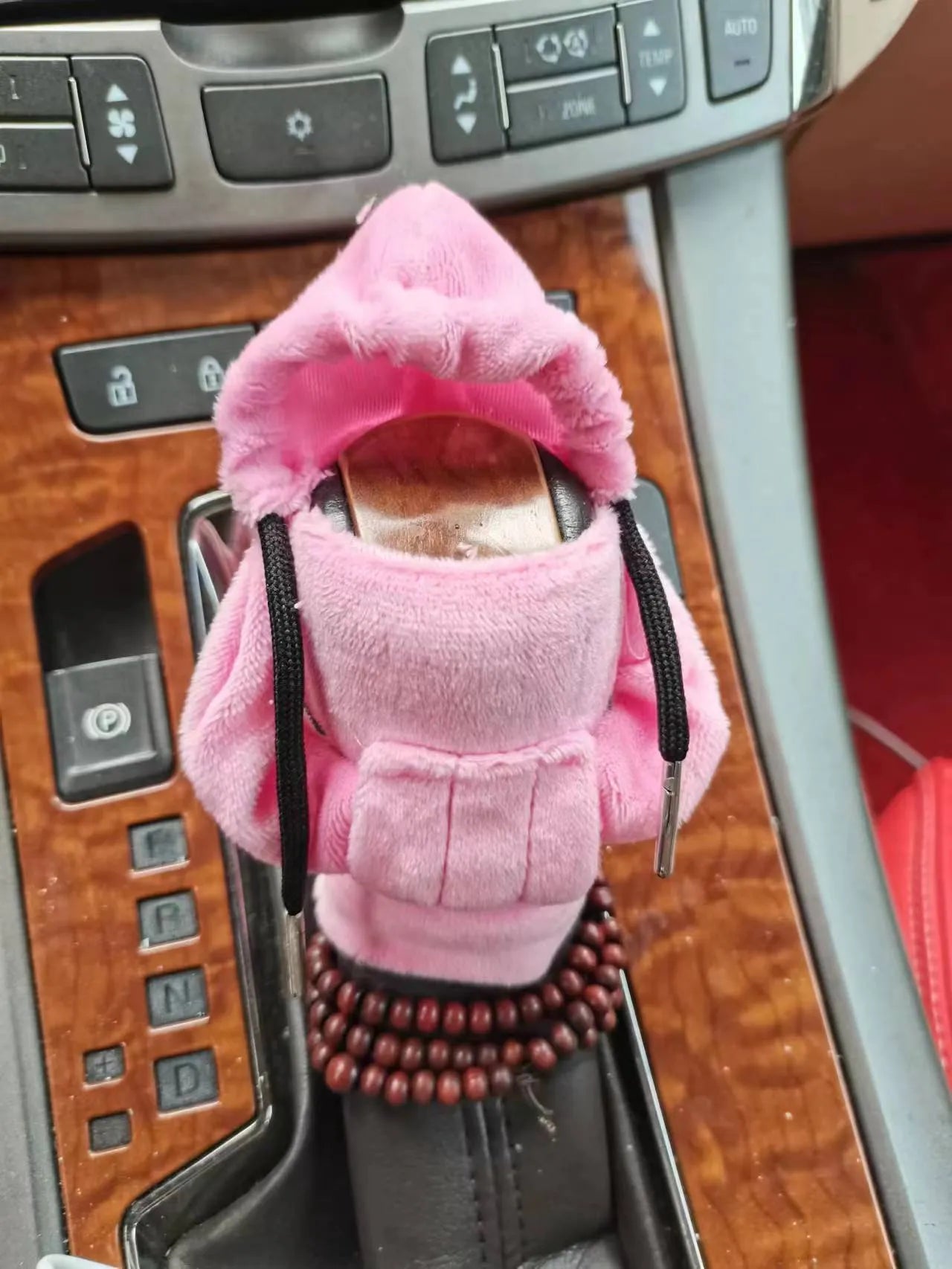 Velvet car gear handle sleeve in Dutch velvet fabric showing colour and fit options