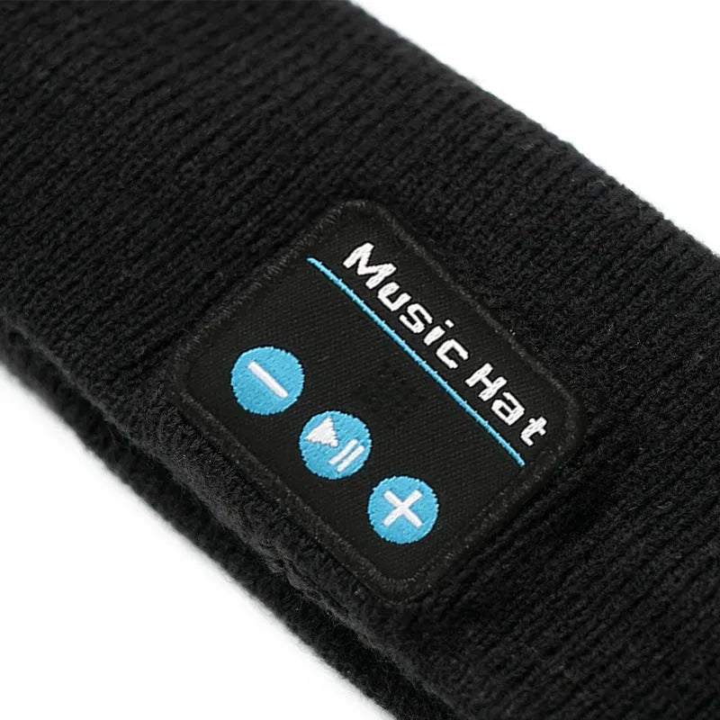 Bluetooth 5.4 sports hair band with integrated eye mask in black, dark grey and grey-white colour options