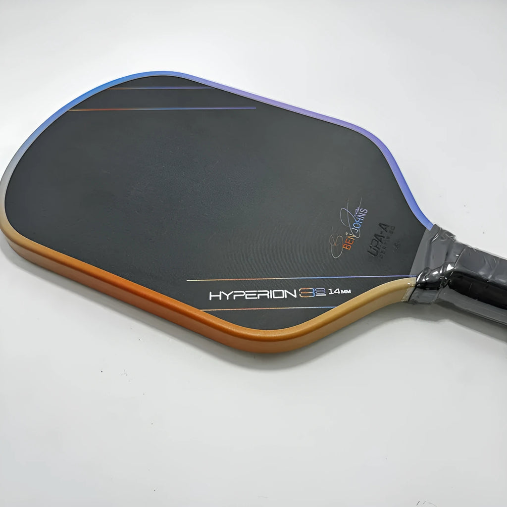 Aurora Multicolor Hyperion 3s pickleball racket with carbon fibre matte finish
