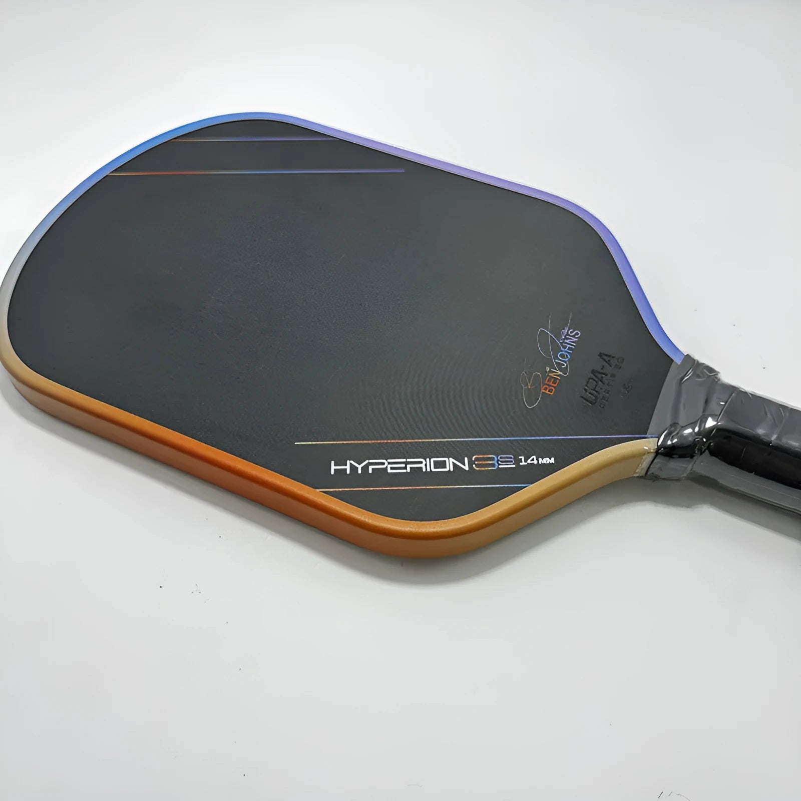 Aurora Multicolor Hyperion 3s pickleball racket with carbon fibre matte finish