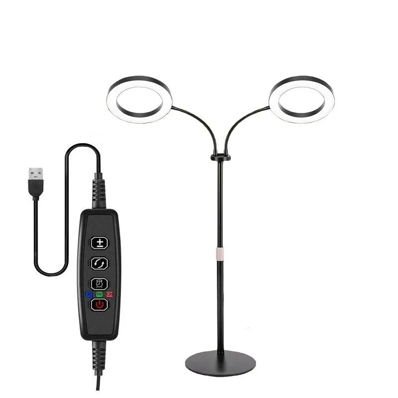6-inch retractable floor plant grow light with adjustable 160cm aluminium alloy lamp holder