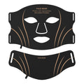 Black gold household beauty instrument facial mask with headband touch screen controls