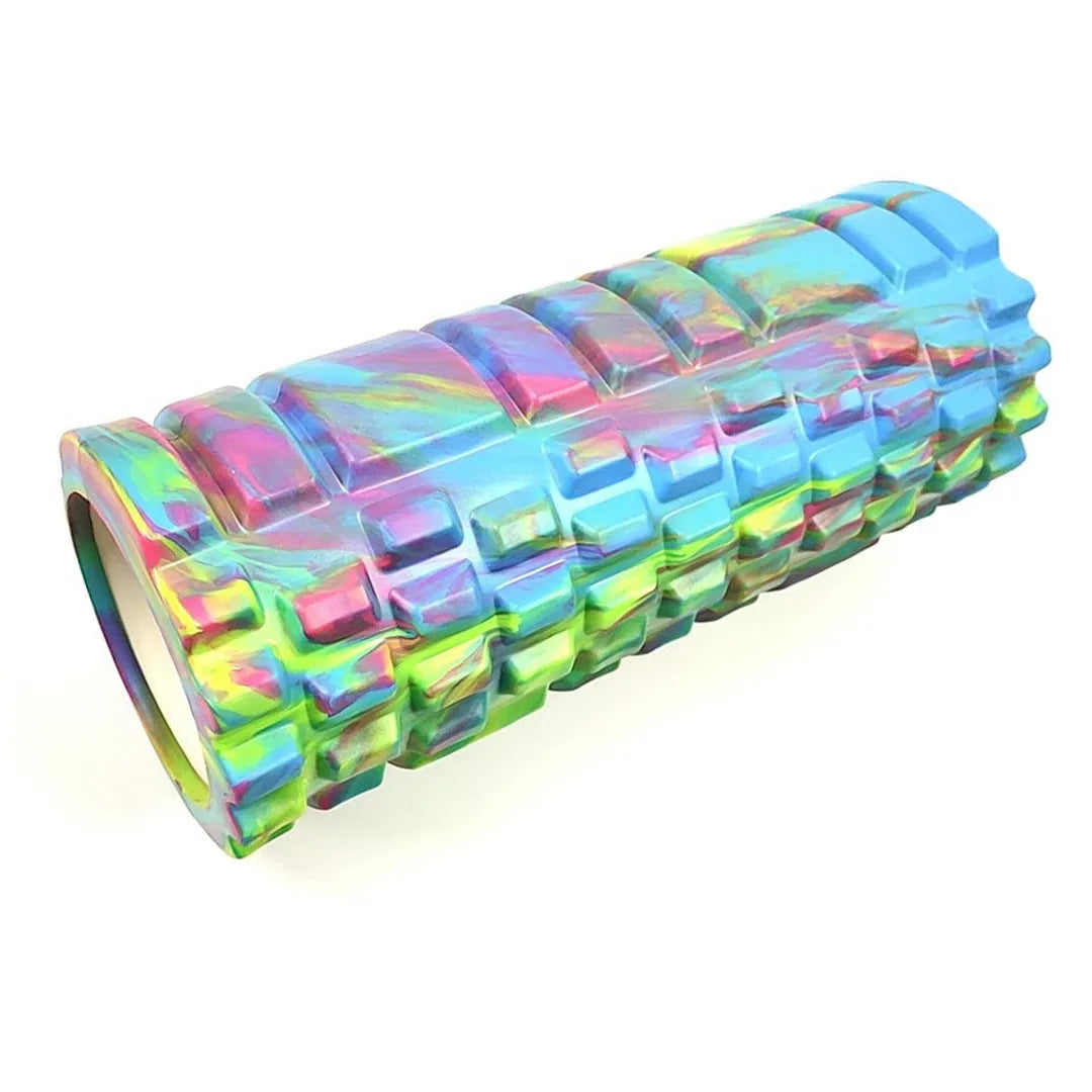 33cm camouflage pattern foam roller in EVA foam with cylindrical shape for fitness and massage