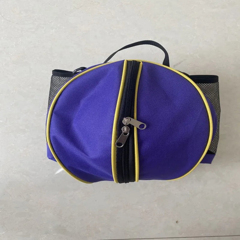 Oxford cloth basketball training bag in black, shown in one-shoulder and two-shoulder backpack styles