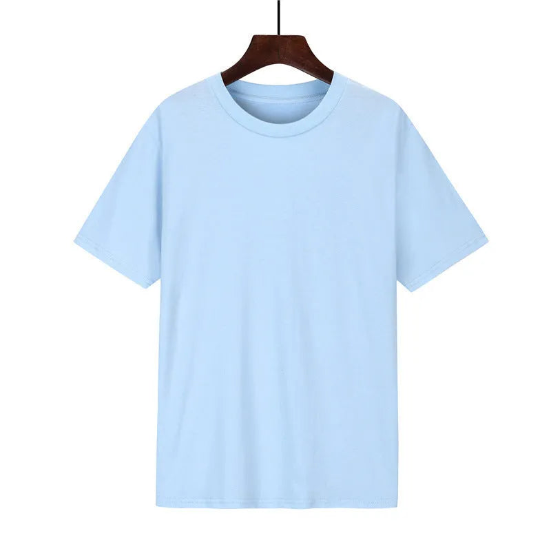 Men's loose fit cotton t-shirt in multiple colours showing printed design detail