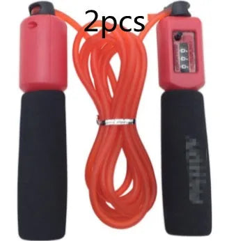 Adjustable 3-metre skipping rope with foam PVC handles in multiple colour options