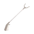 40cm stainless steel garbage picker pliers with extended handle and push-type operation