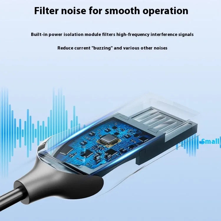 USB car Bluetooth sound receiver with zinc alloy USB connector and 3.5mm audio jack for vehicle installation