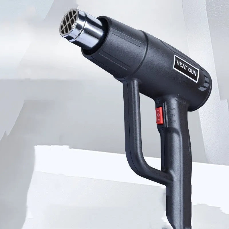 2000W industrial hot air gun with anti-slip grip and adjustable controls.